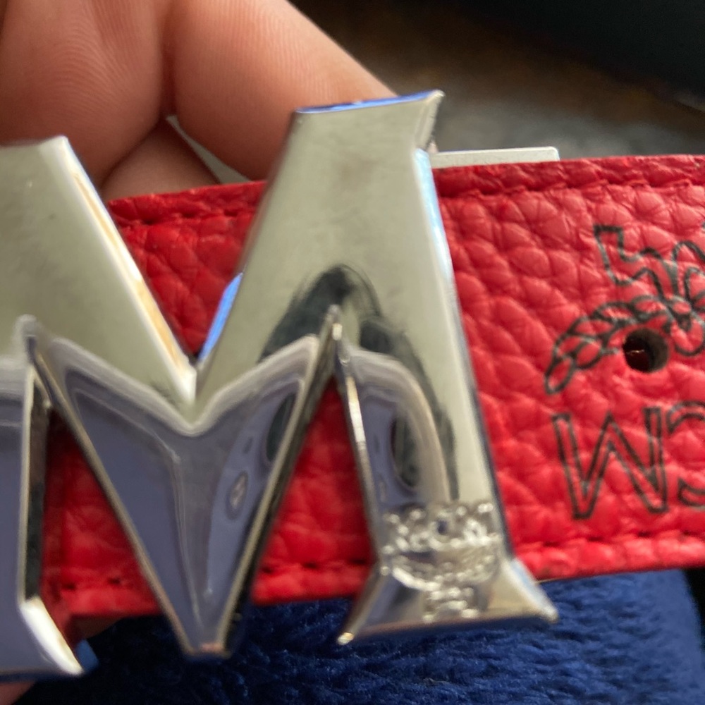 Faux MCM Belt